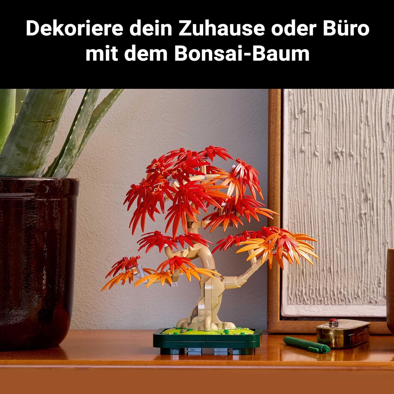 LEGO® Botanicals 10348 Japanischer Roter Ahorn – Bonsai Baum Pflanze, Baum, Blatt, Topfpflanze