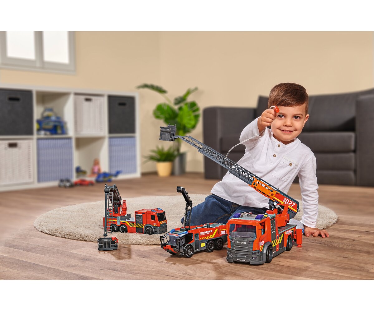 Dickie Toys Scania Drehleiter 203716017 Junge, Kind, Männlich, Person, Spielzeug