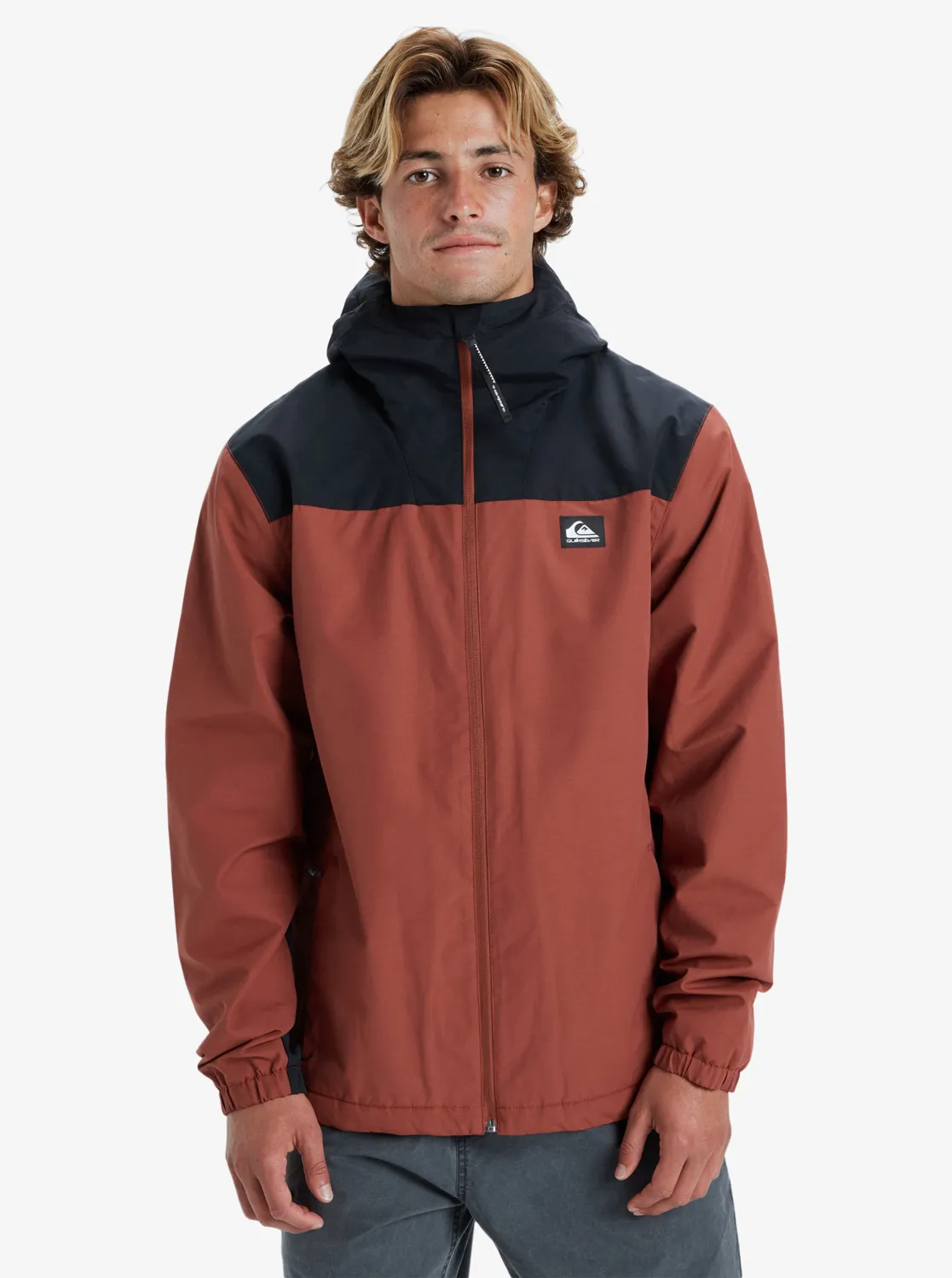 Quiksilver, Overcast, 3K, Warm, Isolierende, Kapuzenjacke, für, Männer, Terracotta