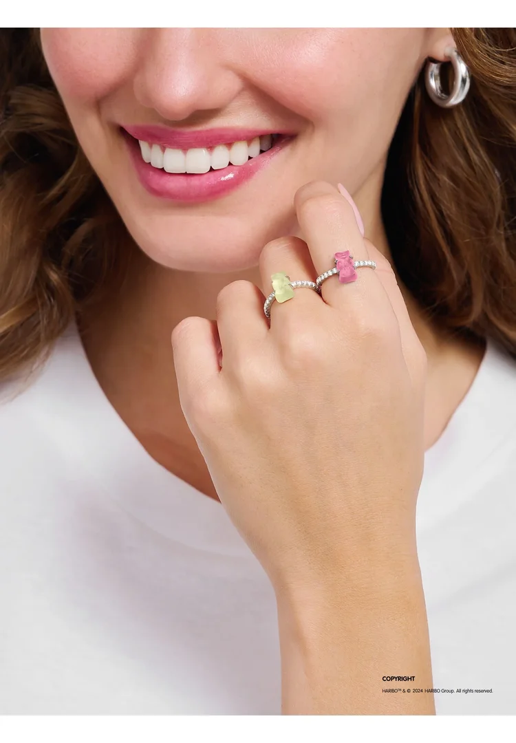 Thomas Sabo Ring Haribo Mit Mini Golbär Gr. 54 Gold Pink Silber TR2459-052-9-54 Thomas Sabo Ring Haribo Mit Mini Golbär Gr. 54 Gold Pink Silber TR2459-052-9-54
