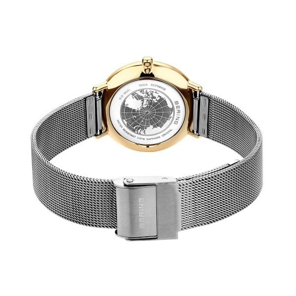 Bering 15729-010 Damenuhr, Milanaise, Silber/Gold