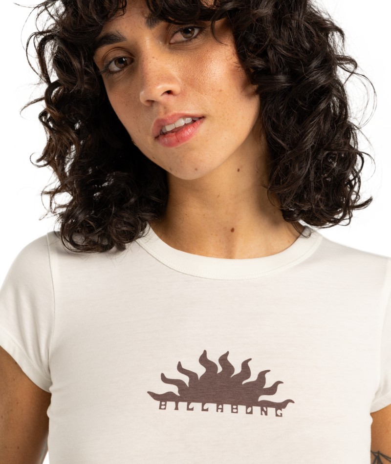 Billabong Sweet Moment - T-Shirt für Damen Bekleidung, T-shirt, Person, Gesicht, Kopf