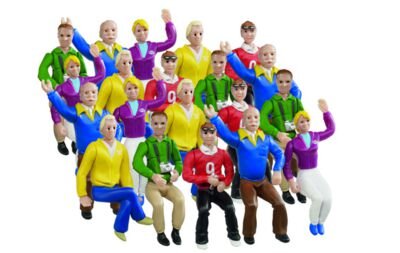 Carrera Figurensatz Tribüne 20021129 Carrera, Figurensatz, Tribüne, 20021129, Leute, Person, Mannschaft