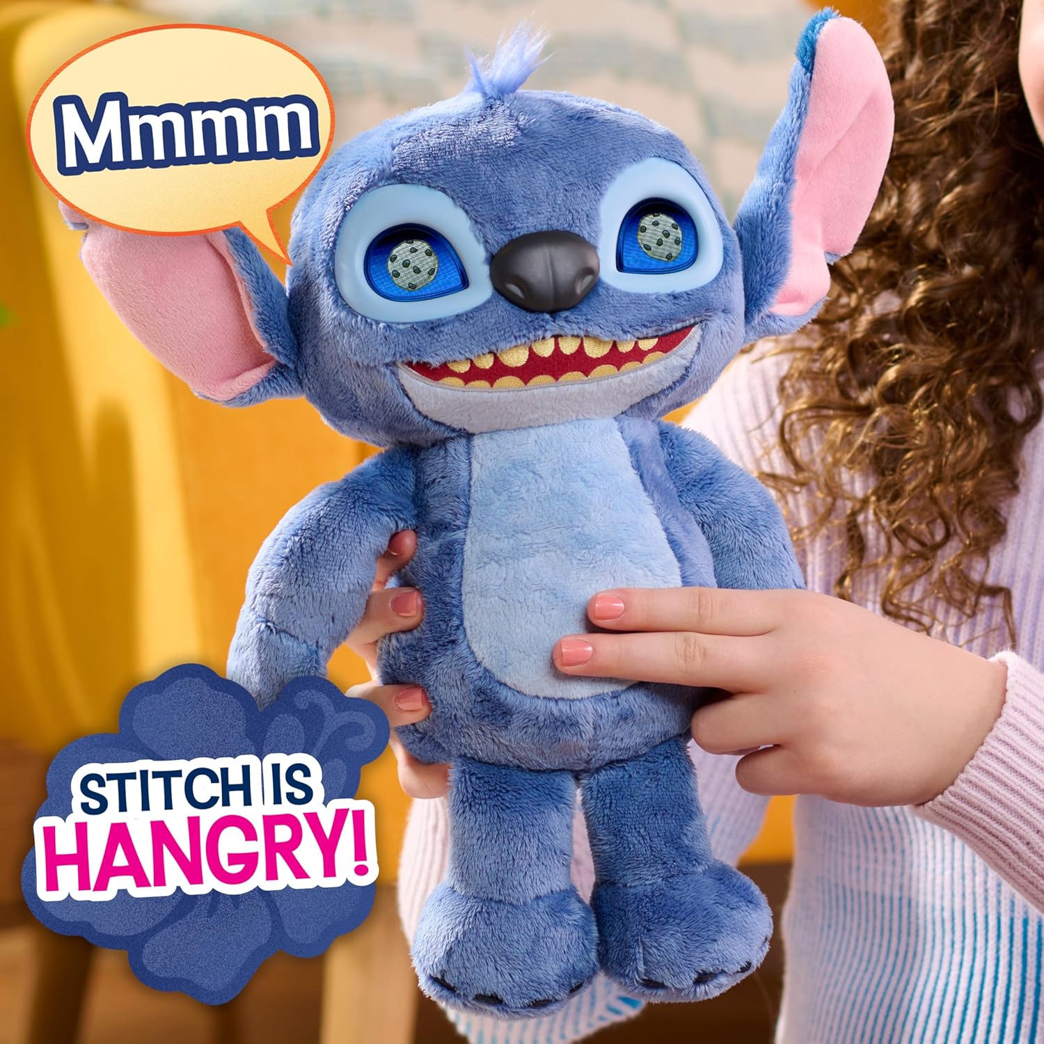 Disney Stitch Many Moods - Interaktives Plüschtier mit LCD-Augen & über 50 Sounds 11583 Plüsch, Spielzeug