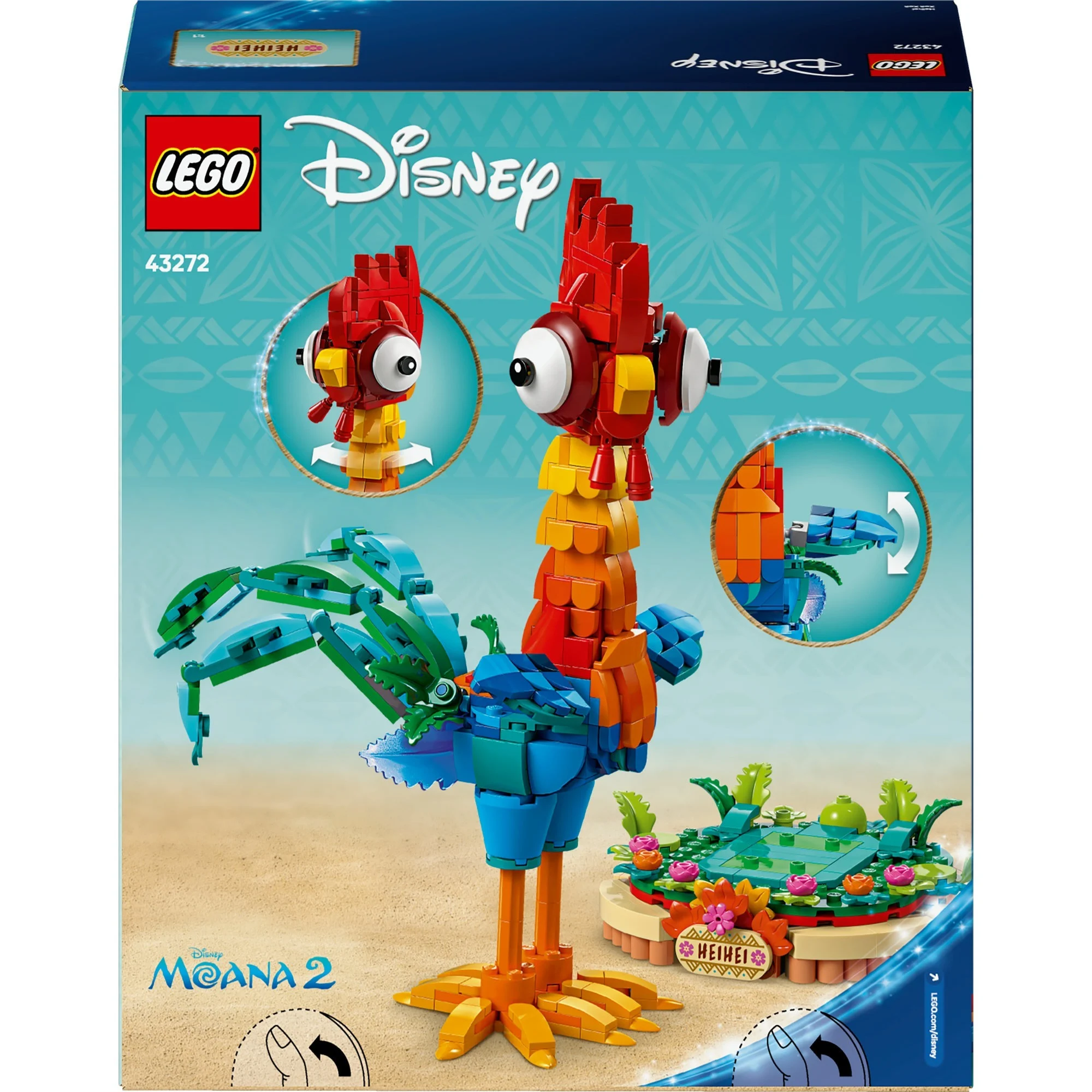 LEGO® Disney Prinzessin 43272 Heihei Figur zum Ausstellen