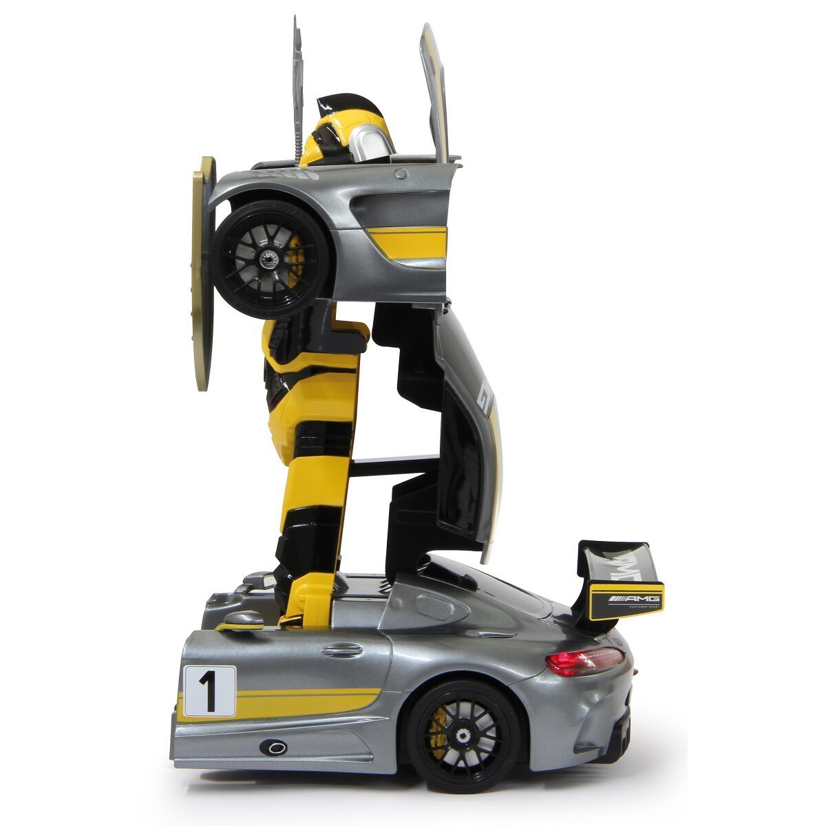 JAMARA Mercedes-AMG GT3 1:14 grau 2,4GHz transformable ab 8 Jahren JAMARA Mercedes-AMG GT3 1:14 grau 2,4GHz transformable ab 8 Jahren