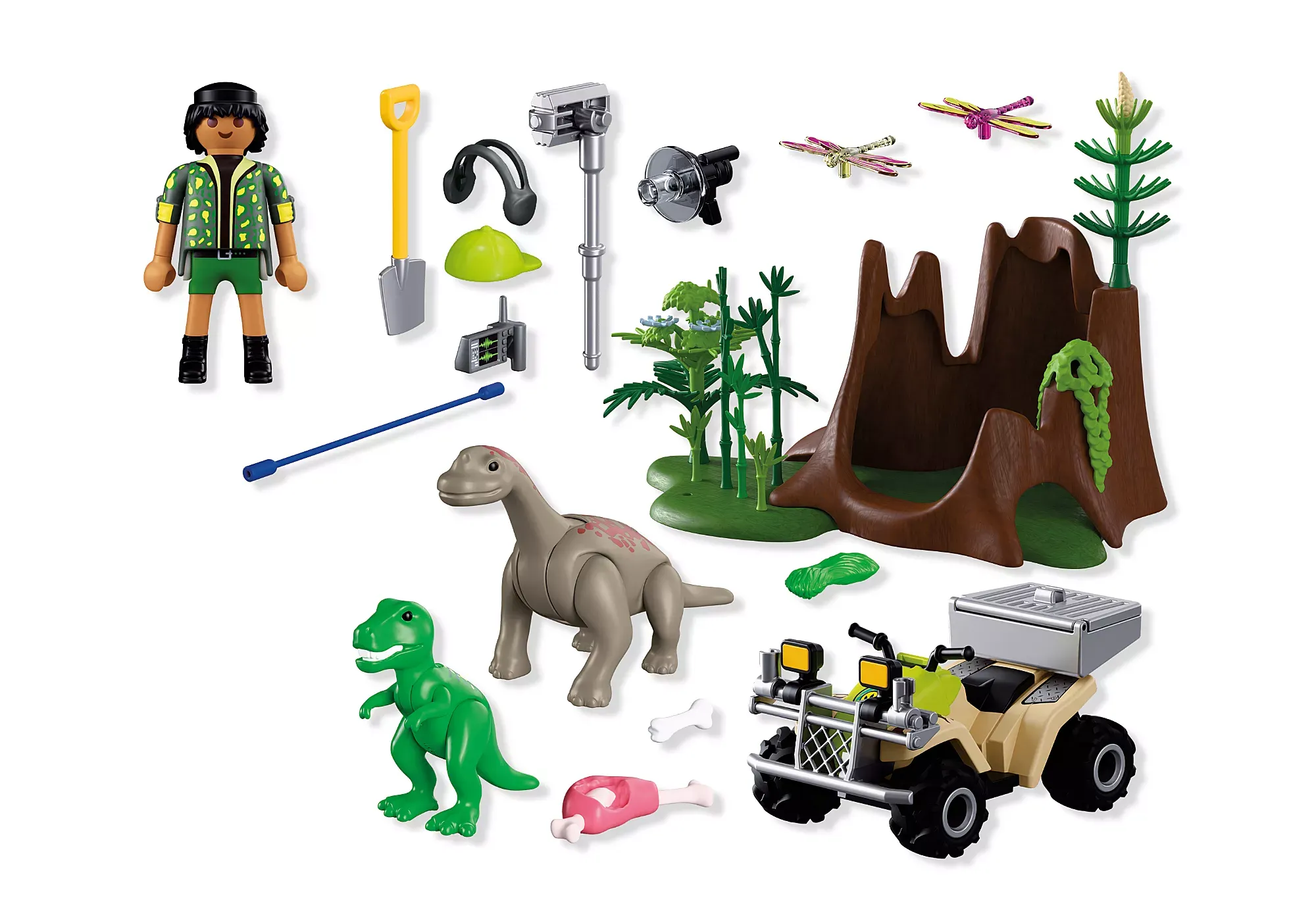 PLAYMOBIL® 72069 Dino-Versteck – Prähistorisches Dino-Entdecker-Spielset