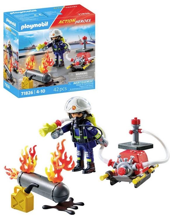PLAYMOBIL 71826 Löschung eines Gastanks Feuerwehr-Einsatzspielset für Kinder PLAYMOBIL, 71826, Löschung, eines, Gastanks, Feuerwehr-Einsatzspielset, für, Kinder
