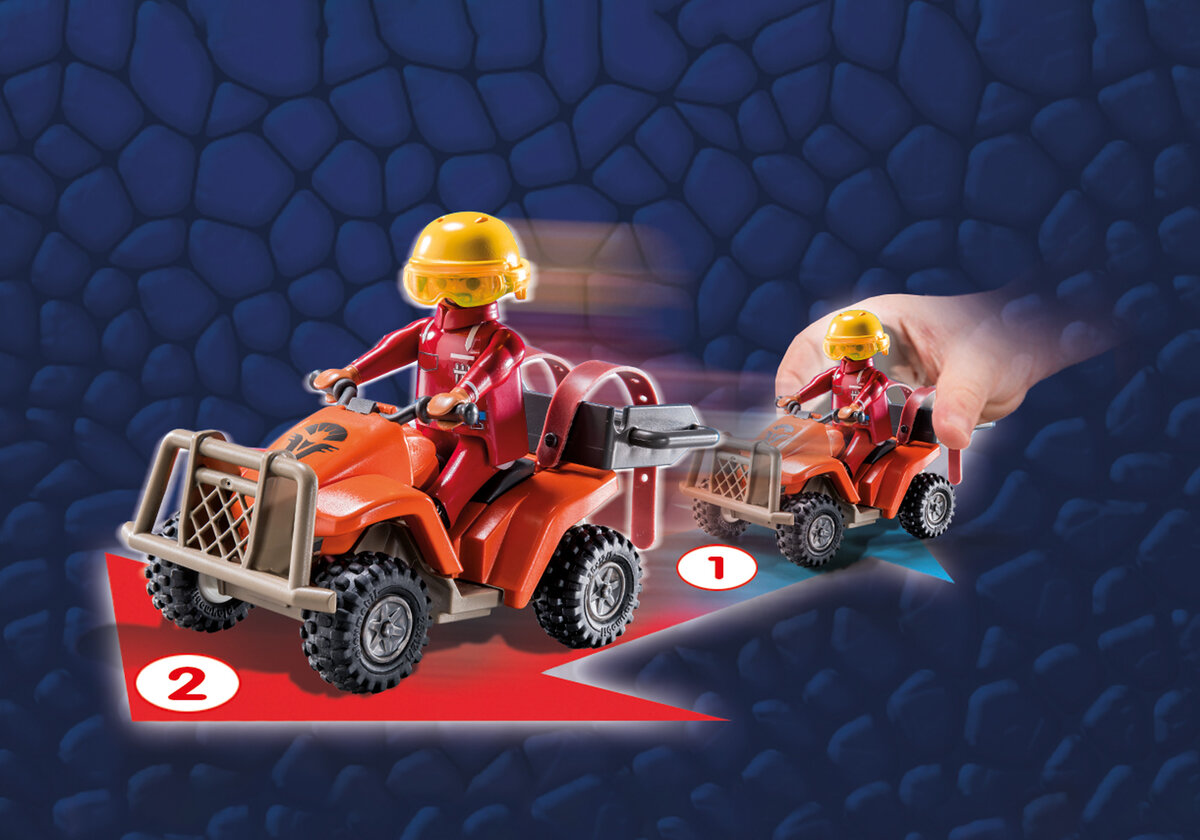 PLAYMOBIL 71085 Dragons: The Nine Realms - Icaris Quad & Phil Schutzhelm, Helm, Rad, Atv, Person