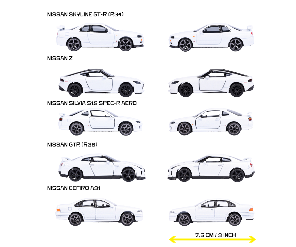 Majorette Nissan 5 Pieces Giftpack Majorette Nissan 5 Pieces Giftpack