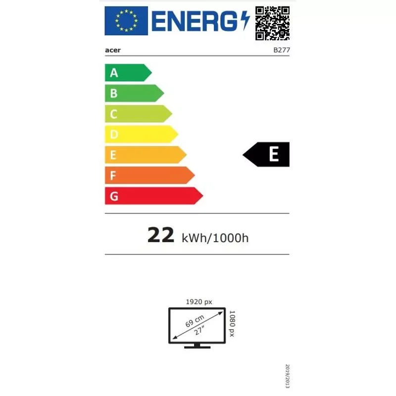 Acer B7 B277E LED display 27"