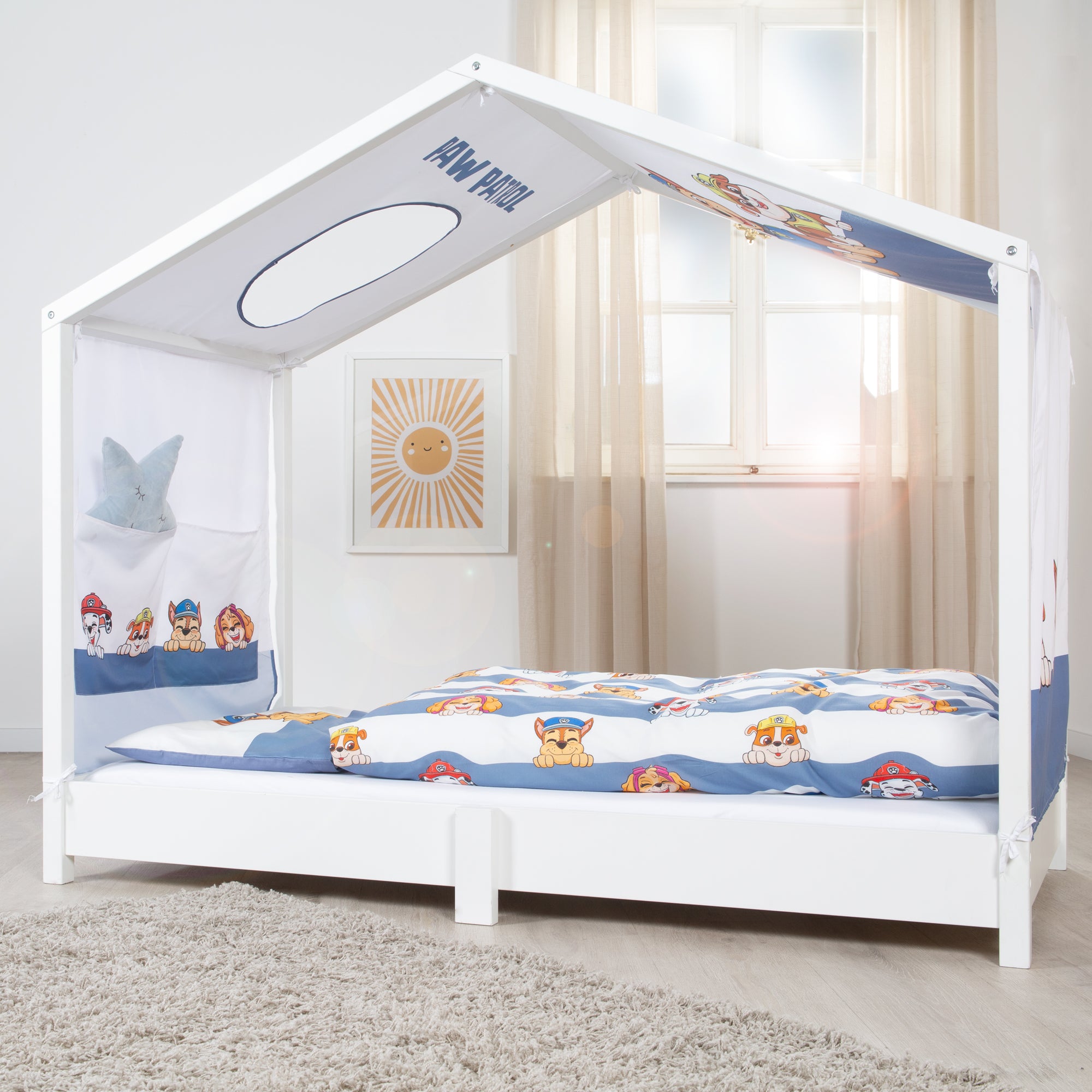Roba 0287PW1 Hausbettbezug 70x140 cm Paw Patrol weiß – Bettenzubehör - Produktbild 7