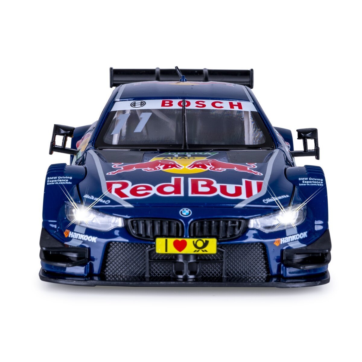 JAMARA BMW M4 DTM Diecast 1:24 blau inkl. Knopfzellen ab 3 Jahren