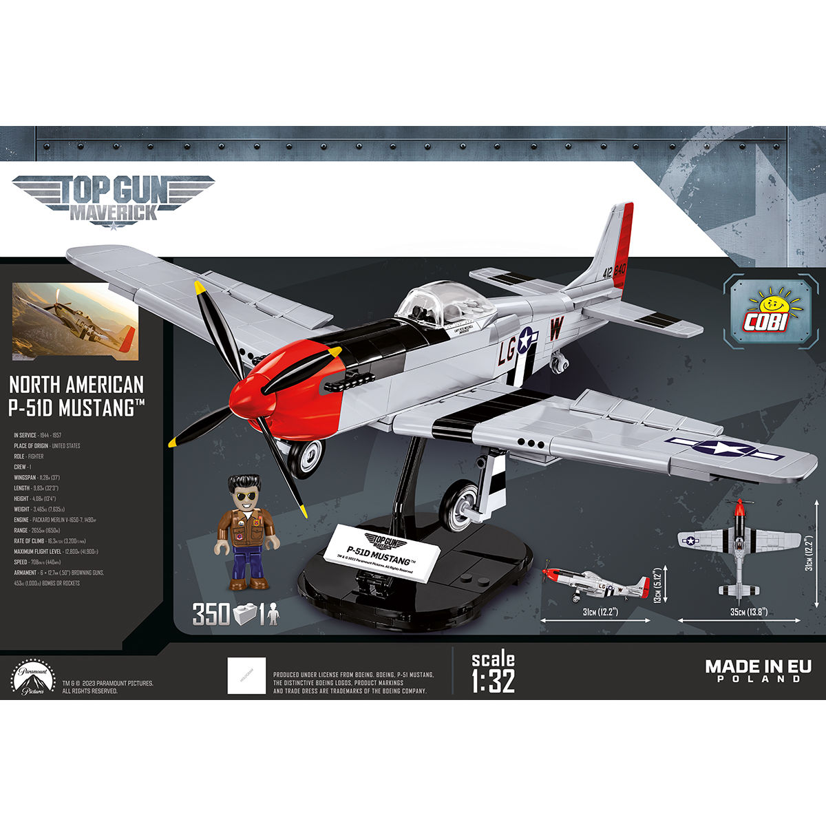 COBI 5846 - P-51D Mustang™ TOP Gunscale 1:32 - Bild 4 COBI 5846 - P-51D Mustang™ TOP Gunscale 1:32 - Bild 4