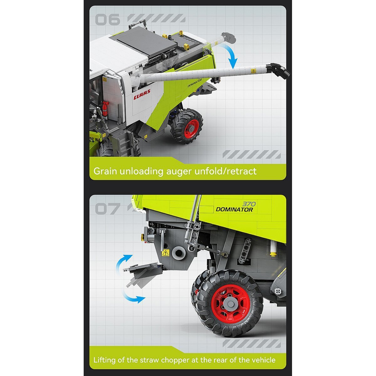 JAMARA CaDA Claas Dominator 370 1:18 2,4GHz Bricks ab 14 Jahren JAMARA CaDA Claas Dominator 370 1:18 2,4GHz Bricks ab 14 Jahren