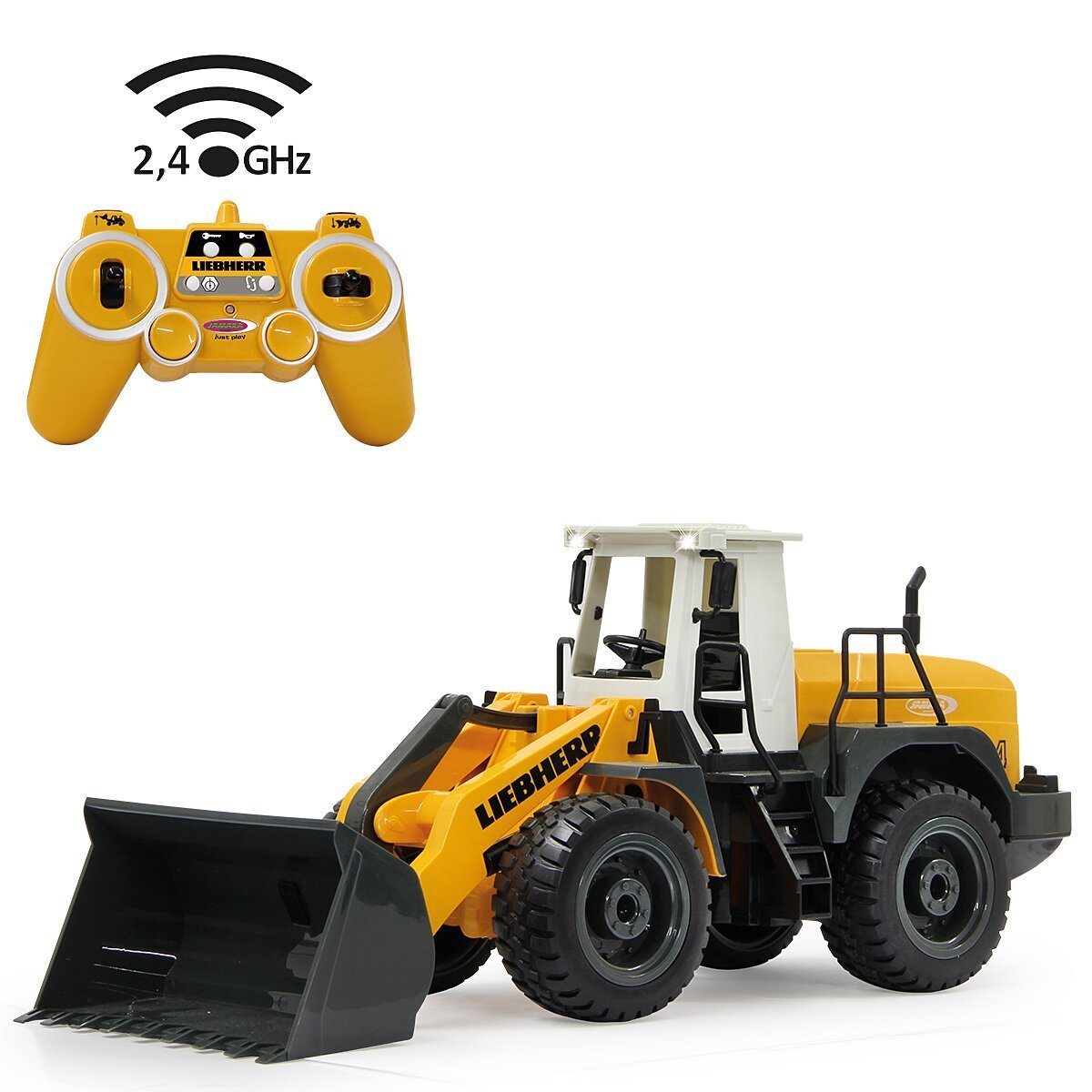JAMARA Radlader Liebherr 564 1:20 2,4GHz ab 6 Jahren JAMARA Radlader Liebherr 564 1:20 2,4GHz ab 6 Jahren