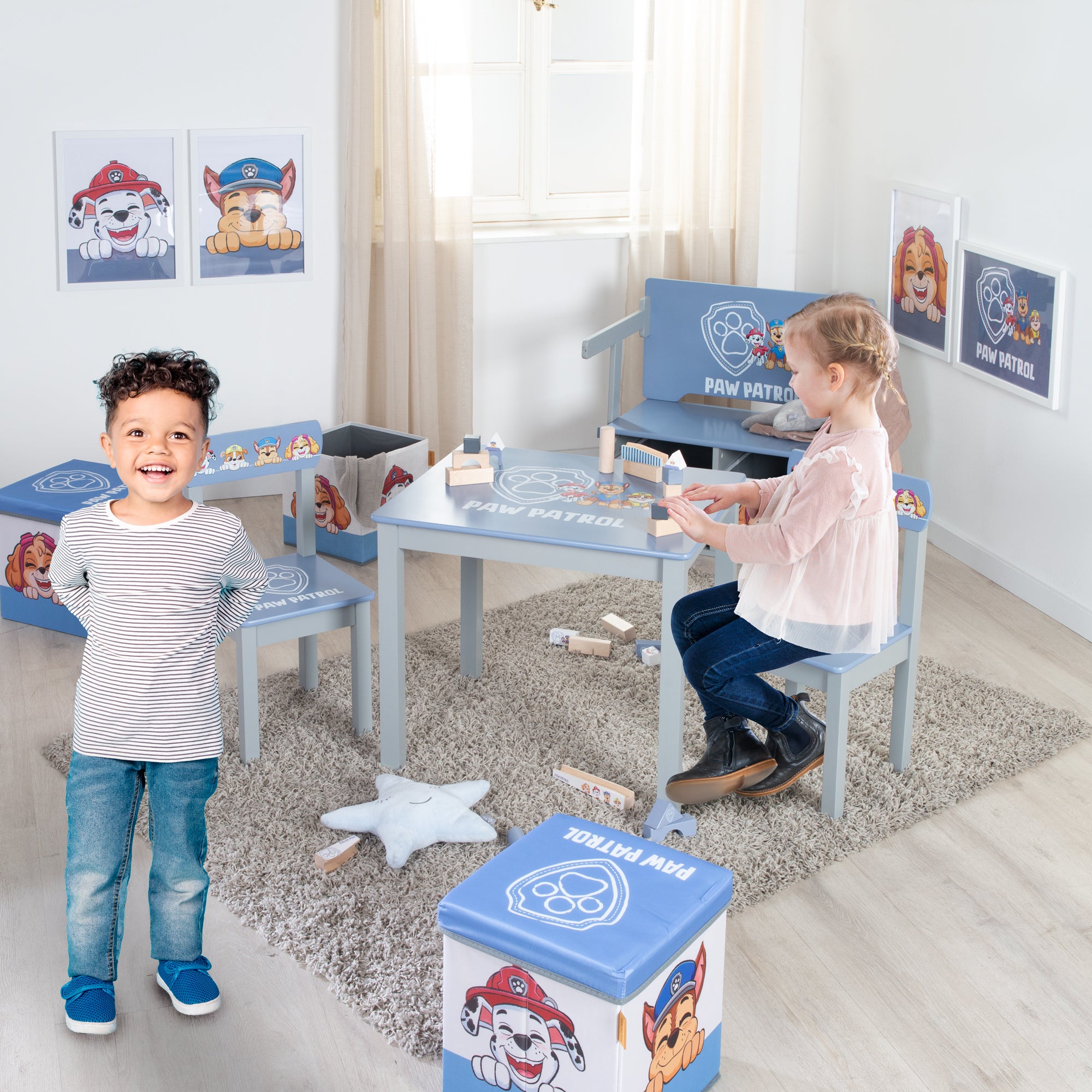 Roba 50713PW3 Kindersitzgruppe Paw Patrol blau – Spielmöbel - Bild 10 Roba 50713PW3 Kindersitzgruppe Paw Patrol blau – Spielmöbel - Produktbild 10