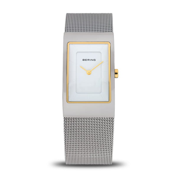 Bering 10222-010-S Damenuhr, Milanaise, Silber/Weiß