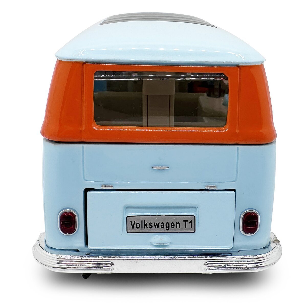 JAMARA Volkswagen T1 Diecast 1:30 hellblau inkl. Knopfzellen ab 3 Jahren
