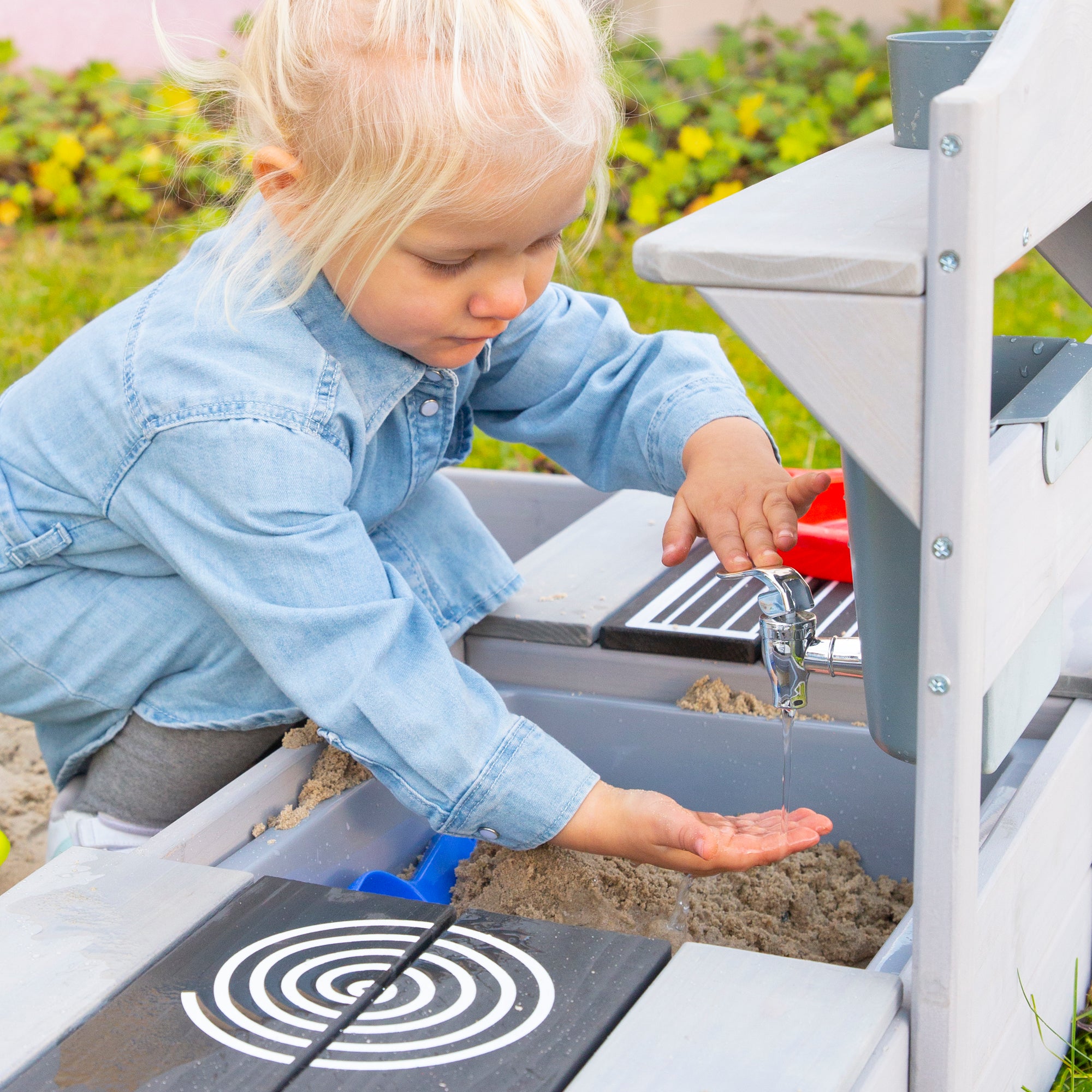 Roba 457014GA 2in1 Balkonsandkasten mit Matschküche grau – Outdoor FSC - Bild 9 Roba 457014GA 2in1 Balkonsandkasten mit Matschküche grau – Outdoor FSC - Produktbild 9