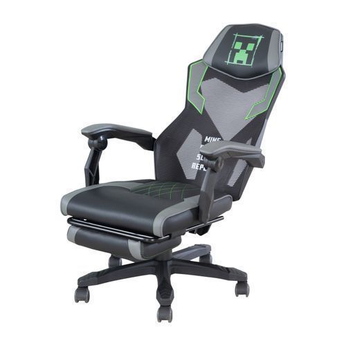 Roba 827132MC Gamingstuhl 'Minecraft' gepolstert - hoehenverstellbar mit Fussstuetze - Produktbild 3
