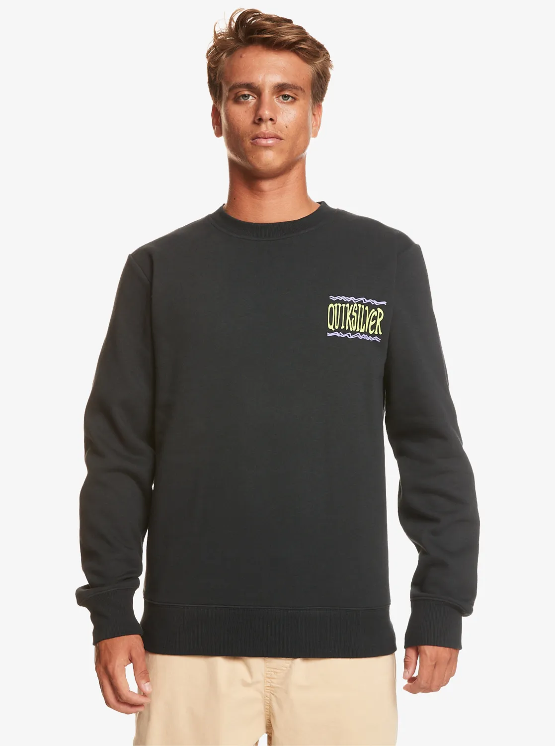 Quiksilver, Surf, The, Earth, Sweatshirt, für, Männer, Schwarz