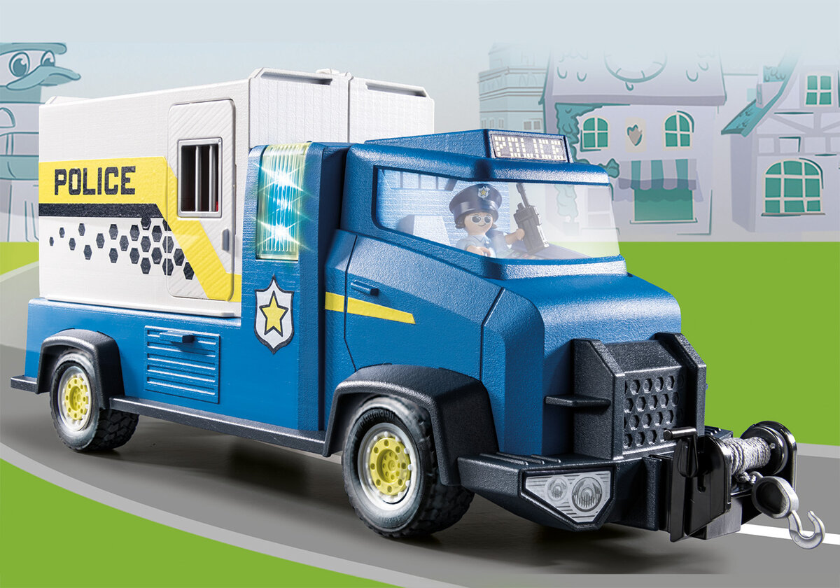 PLAYMOBIL 70912 DUCK ON CALL - Polizei Truck Maschine, Rad, Person