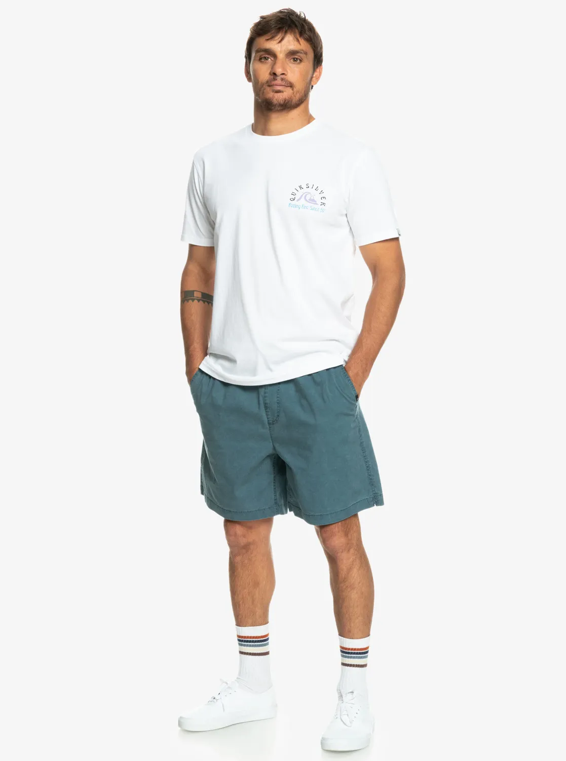 Quiksilver Taxer - Elastische Shorts für Männer Midnight GR. M