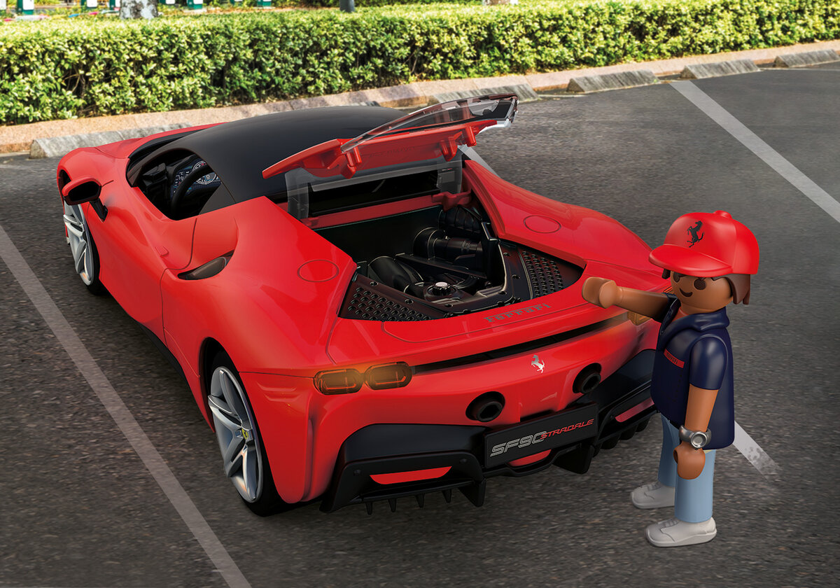 PLAYMOBIL 71020 Ferrari SF90 Stradale Auto, Fahrzeug, Maschine, Rad, Person