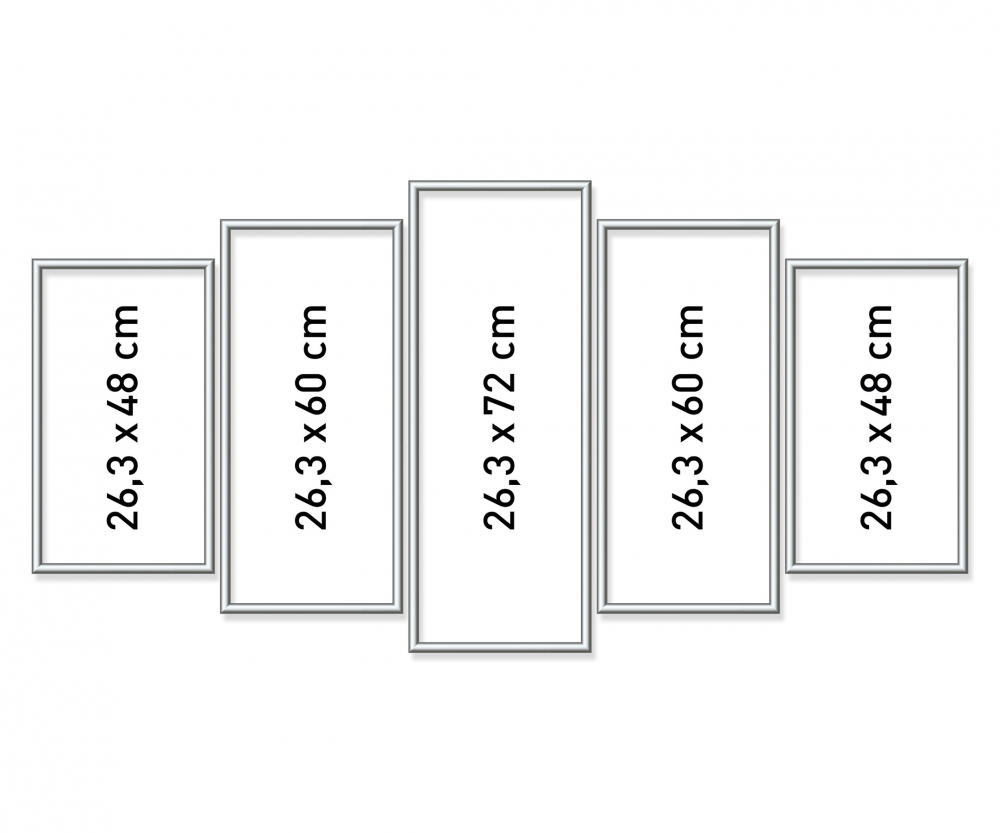 Schipper MNZ - Alurahmen Polyptychon Silber