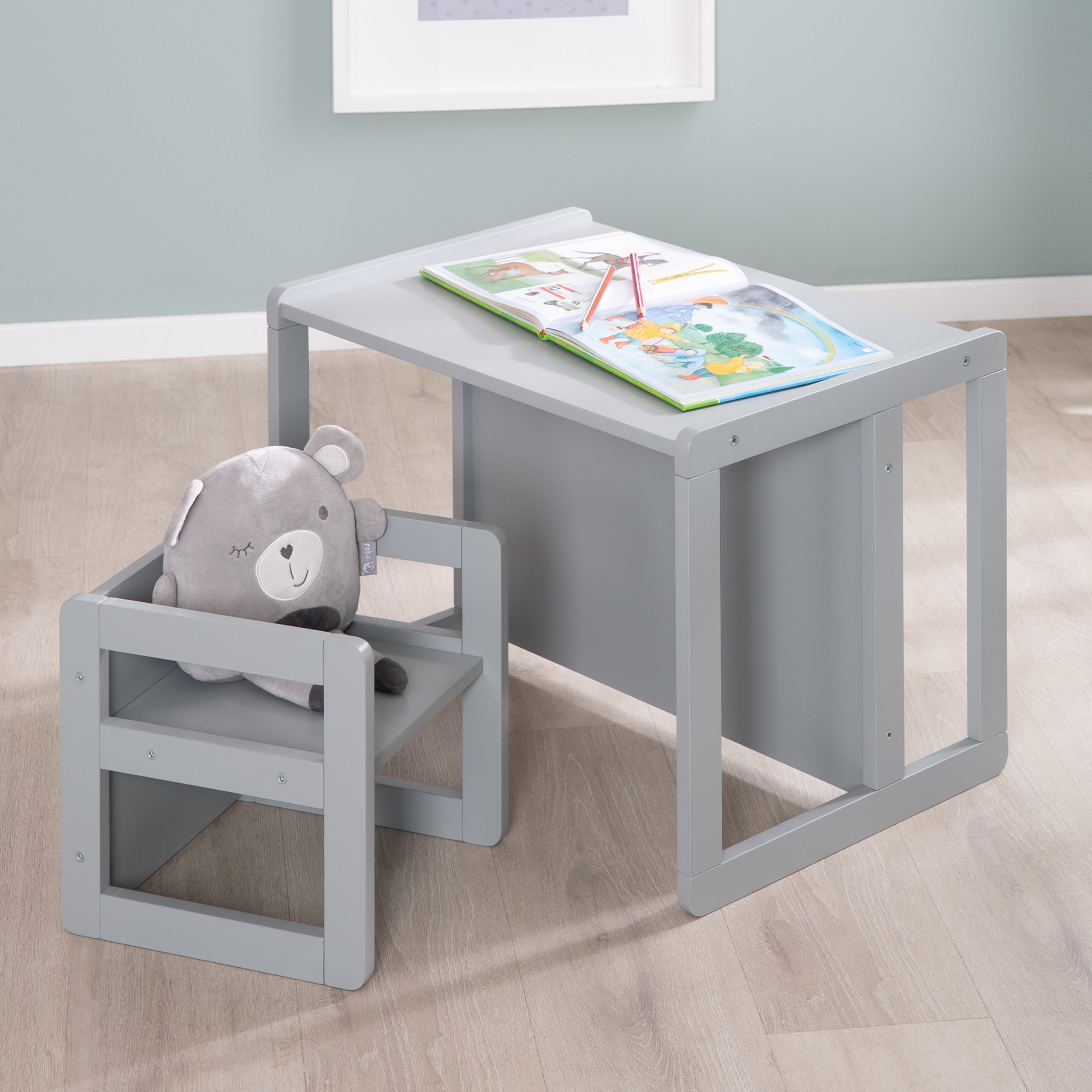 Roba 450004GA Kindersitzgruppe 3in1 grau – Spielmöbel - Bild 10 Roba 450004GA Kindersitzgruppe 3in1 grau – Spielmöbel - Produktbild 10