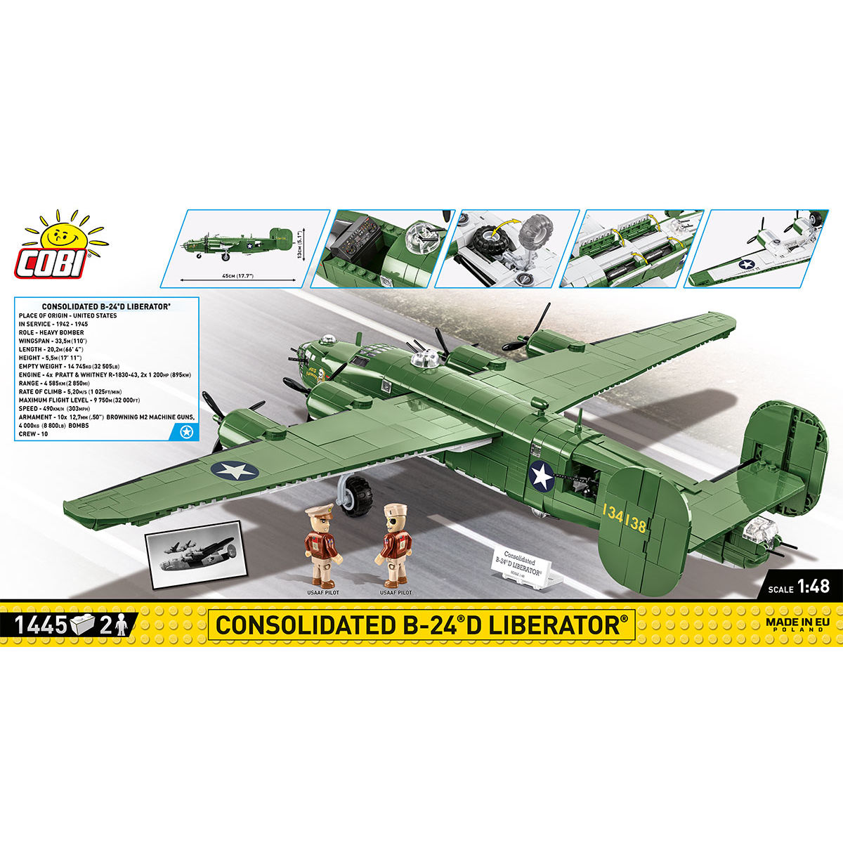 COBI 5739 - Consolidated B-24 Liberator - Bild 4