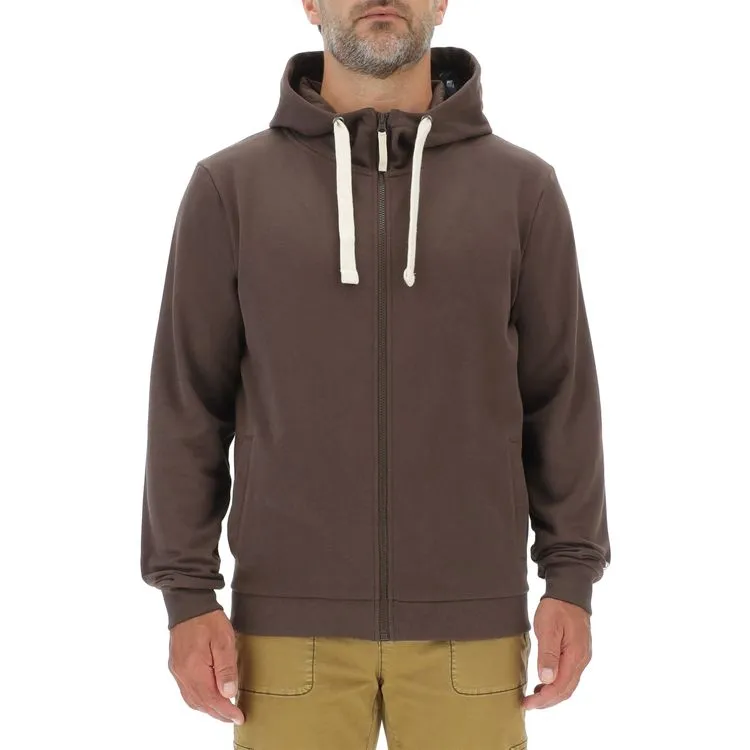 JEEP Herren Kapuzenjacke O103180BR - Dunkelbraune Sweatjacke mit Jeep-Star-Print und Reißverschluss JEEP Herren Kapuzenjacke O103180BR - Dunkelbraune Sweatjacke mit Jeep-Star-Print und Reißverschluss