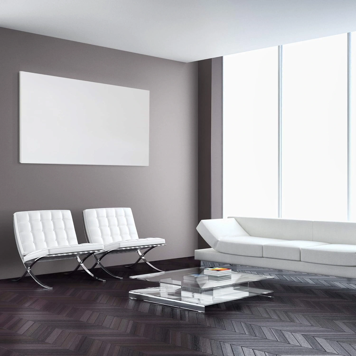 VIESTA® H1200 Infrarotheizung Wandheizung 1200 W – Infrarot Heizpaneel für Wandmontage, Weiß