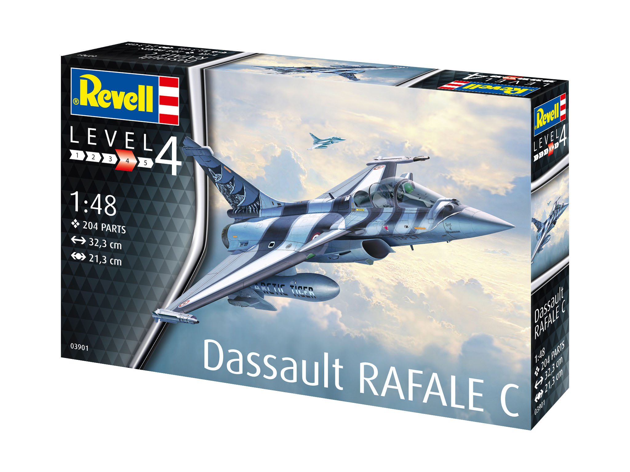 Revell 03901 Dassault Aviation Rafale C Modellbausatz Flugzeug, Jet, Kampfflugzeug, Bomber