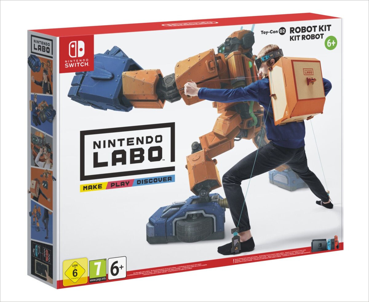 Nintendo_Switch__Labo_-_Toy-Con_02_Robo-Set, Kiste, Erwachsener, Männlich, Mann, Person