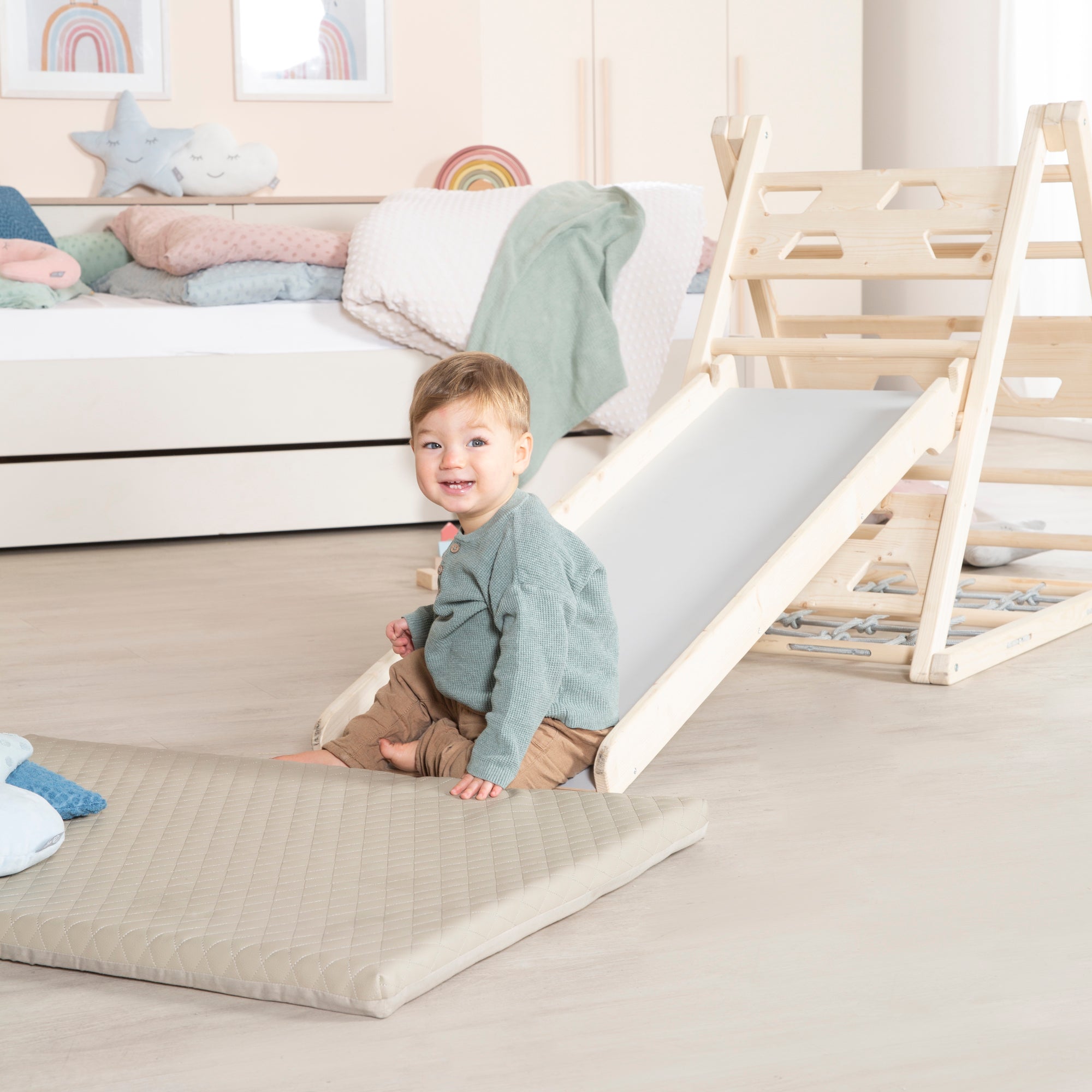 Roba 440130NU Kletterdreieck natur unbehandelt – Motorik & Lernen - Bild 14 Roba 440130NU Kletterdreieck natur unbehandelt – Motorik & Lernen - Produktbild 14