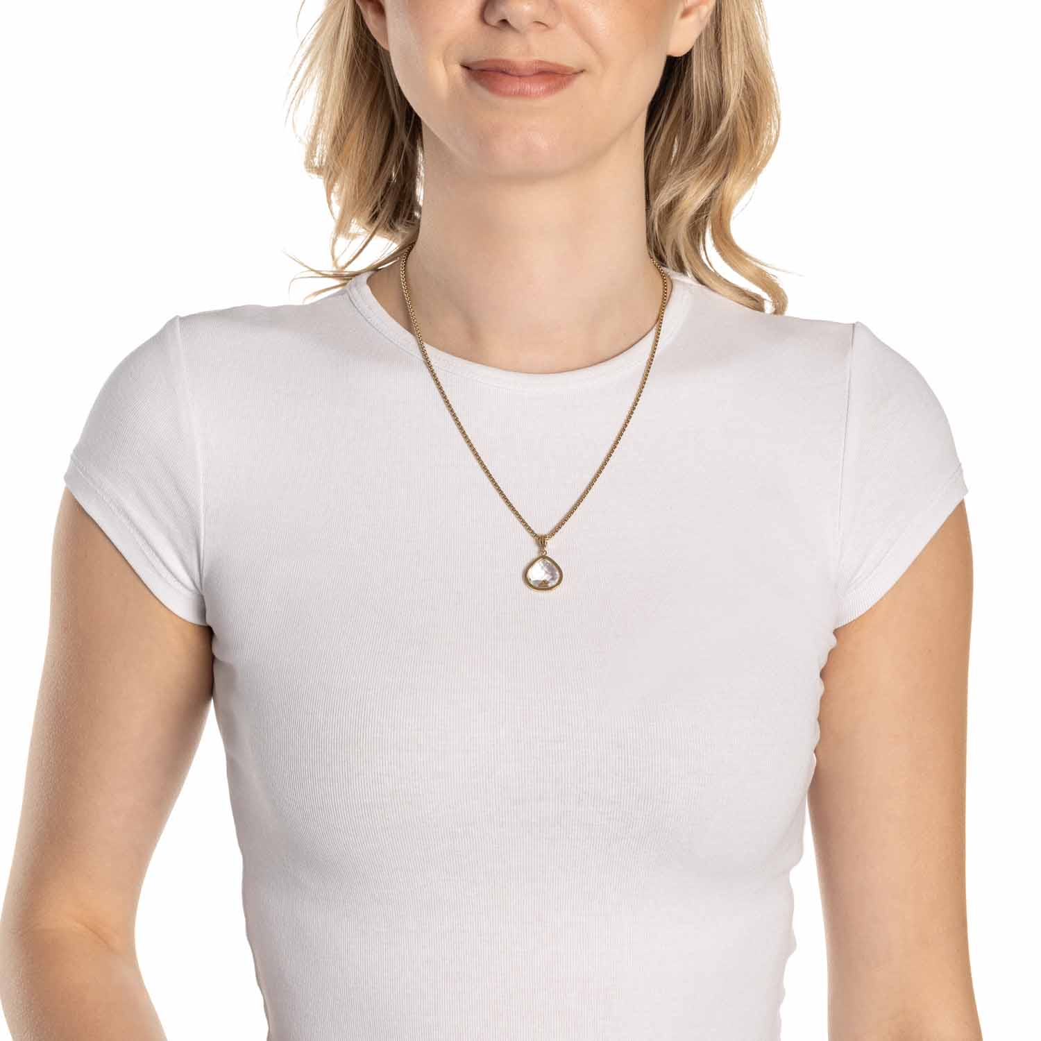 Leonardo Anhänger gold Juv. white C&M