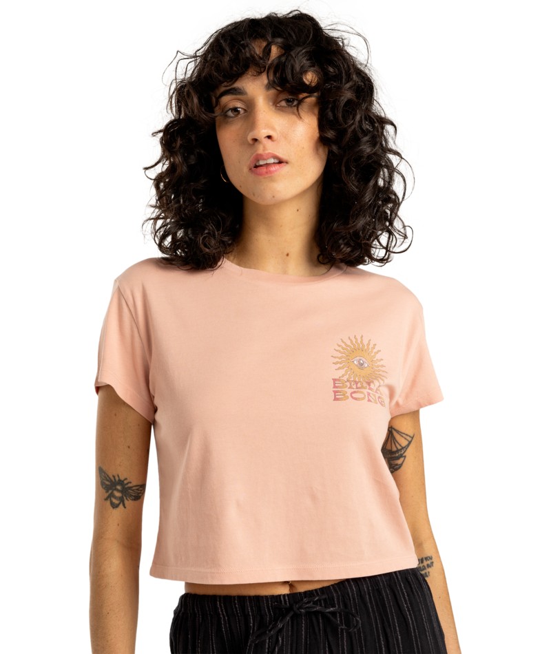 Billabong Vibes Around T-Shirt für Damen T-shirt, Bluse, Ärmel, Person, Frau