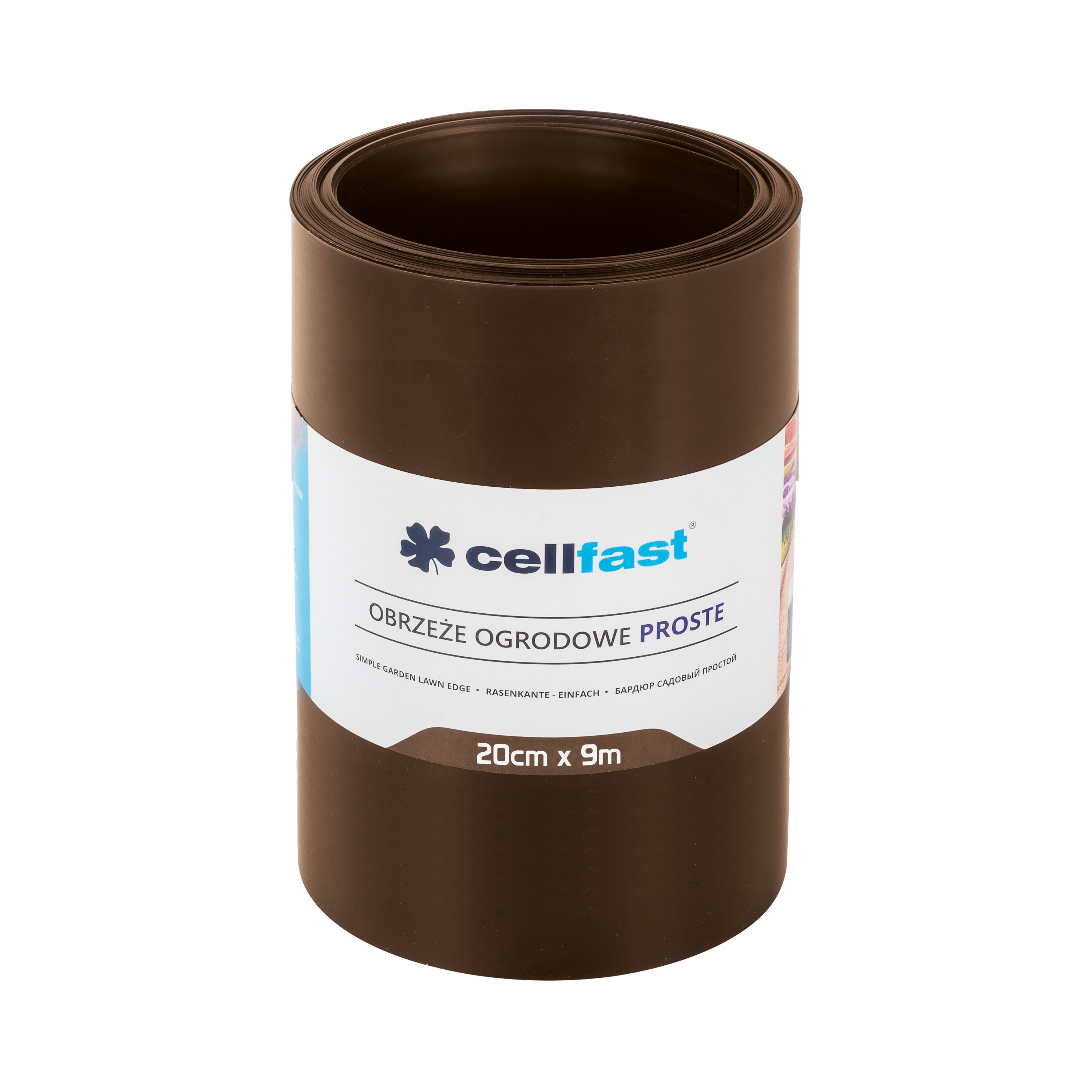 Cellfast Gartenrand - gerade 20 cm x 9 m braun