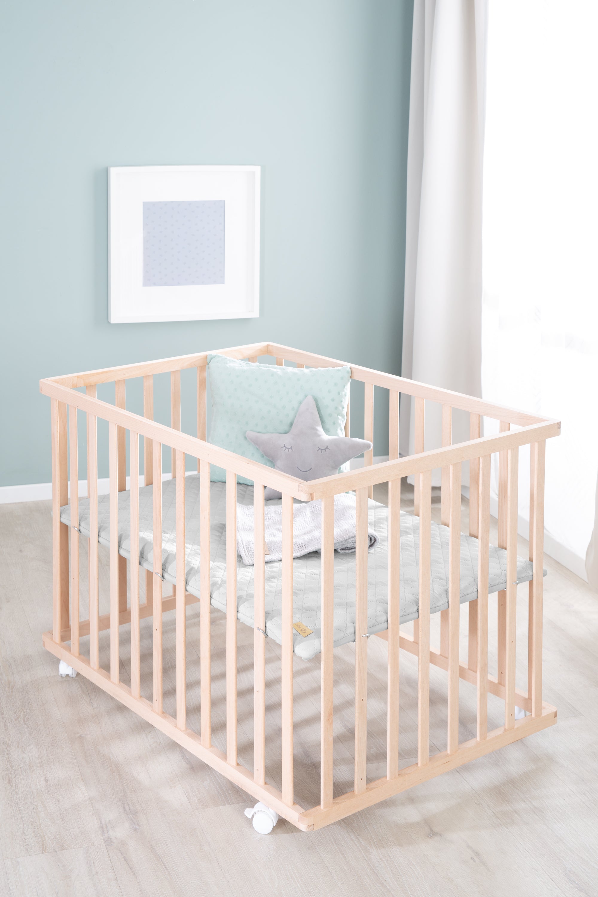 Roba 0241NAV230 Laufgitter 100x75 grau Bio Buche natur - Produktbild 12