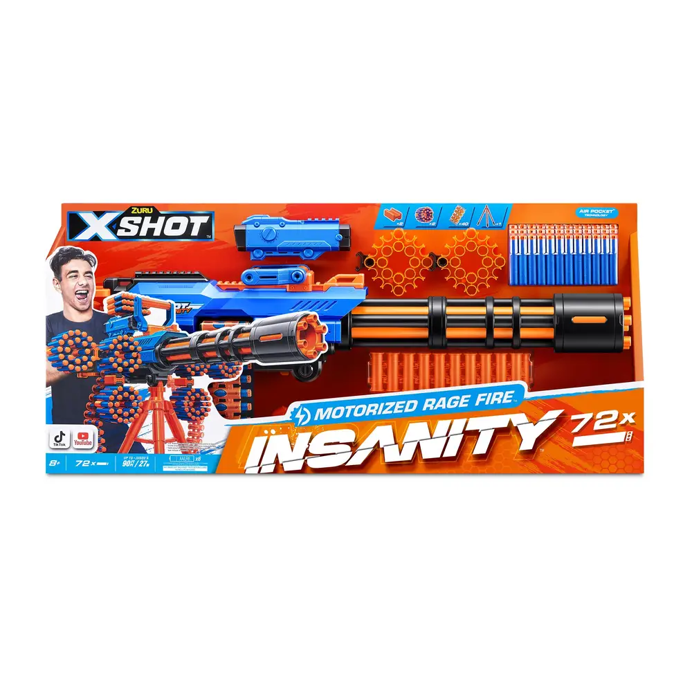 XSHOT - Insanity Blaster Rage Fire mot. XSHOT - Insanity Blaster Rage Fire mot.