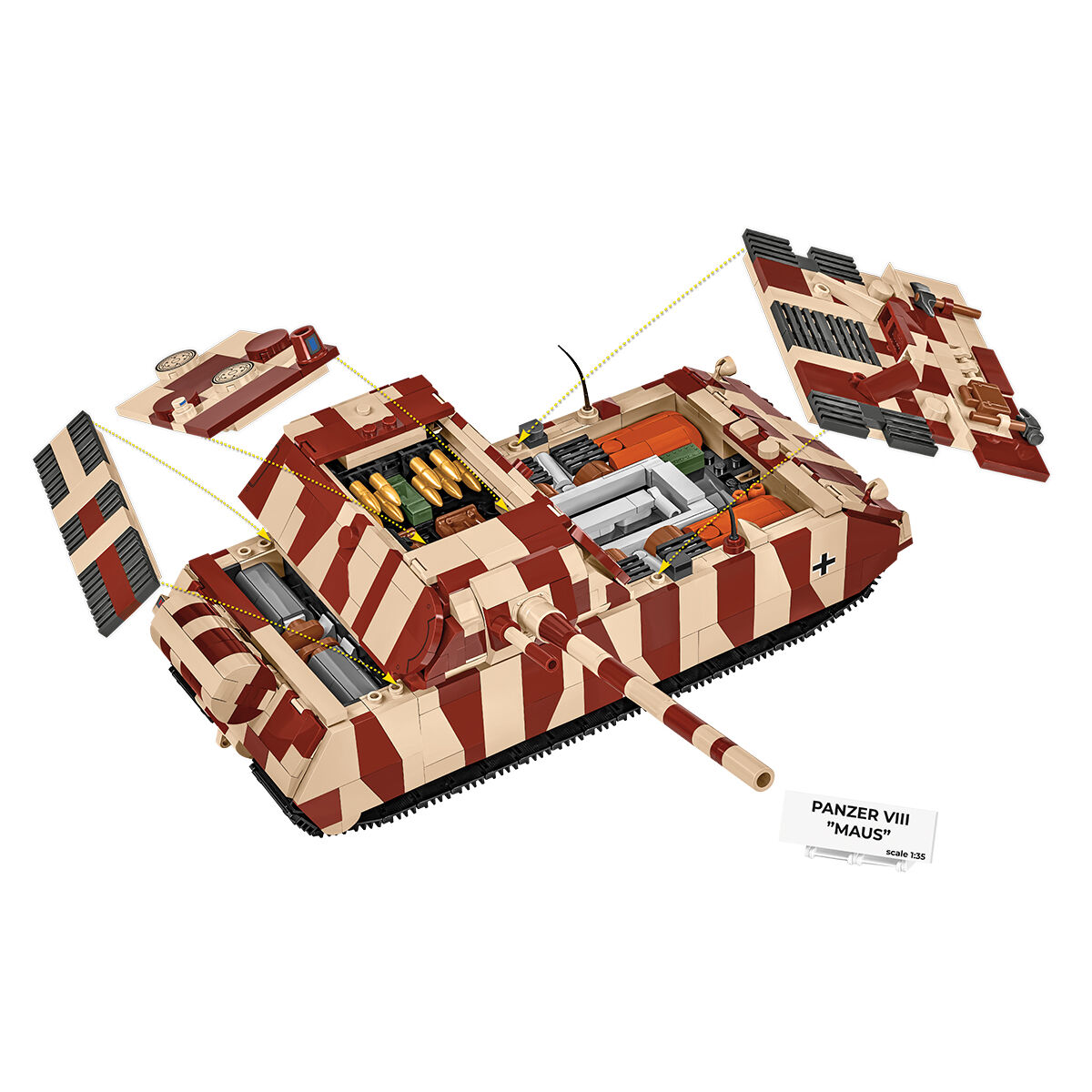 COBI 3138 - PANZER VIII MAUS Maßstabb 1:35) - Bild 8