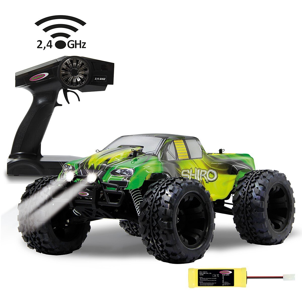 JAMARA Shiro Monstertruck 4WD 1:10 NiMh 2,4GHz mit LED ab 14 Jahren