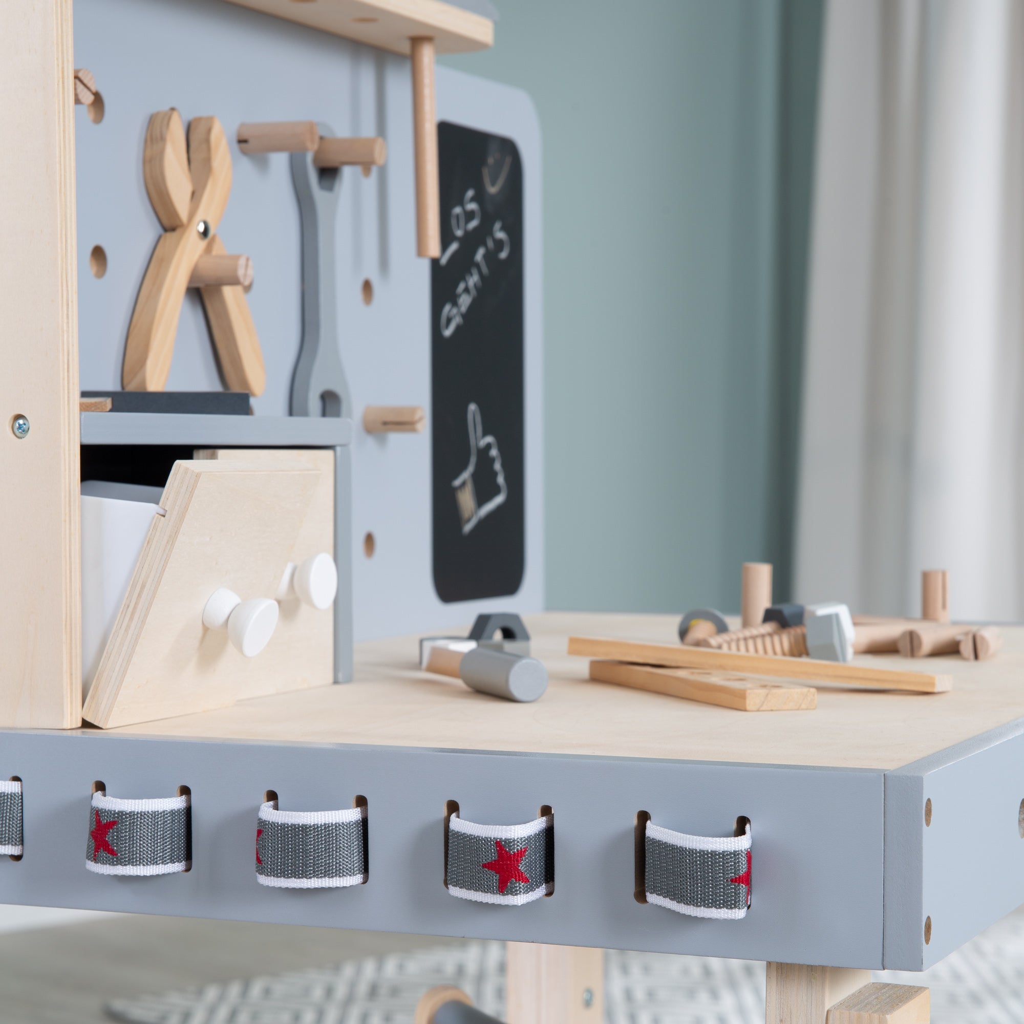 Roba 97211 Werkbank, höhenverstellbar natur lackiert – Rollenspiel - Produktbild 12