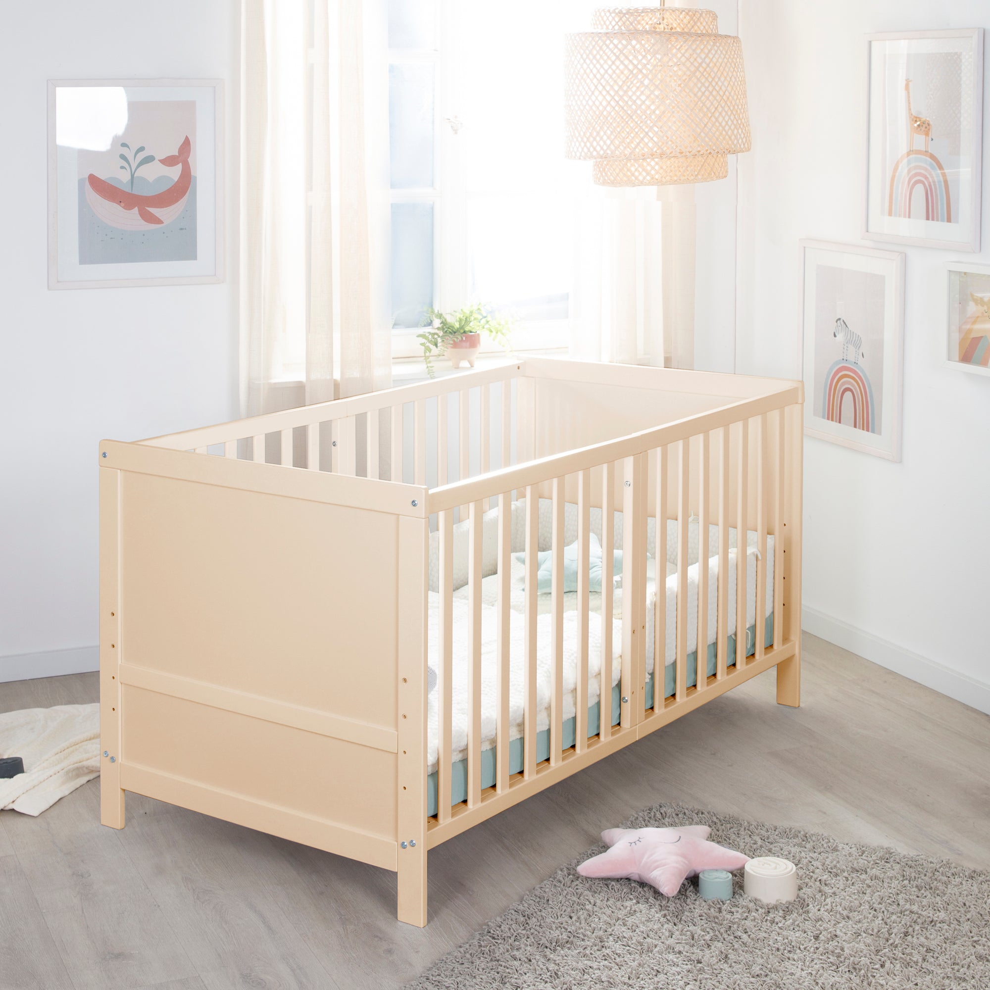 Roba 0194NAM Kombi-Kinderbett 70x140 cm + Matratze natur lackiert – Komplettbettsets & Einzelbetten - Bild 10 Roba 0194NAM Kombi-Kinderbett 70x140 cm + Matratze natur lackiert – Komplettbettsets & Einzelbetten - Produktbild 10