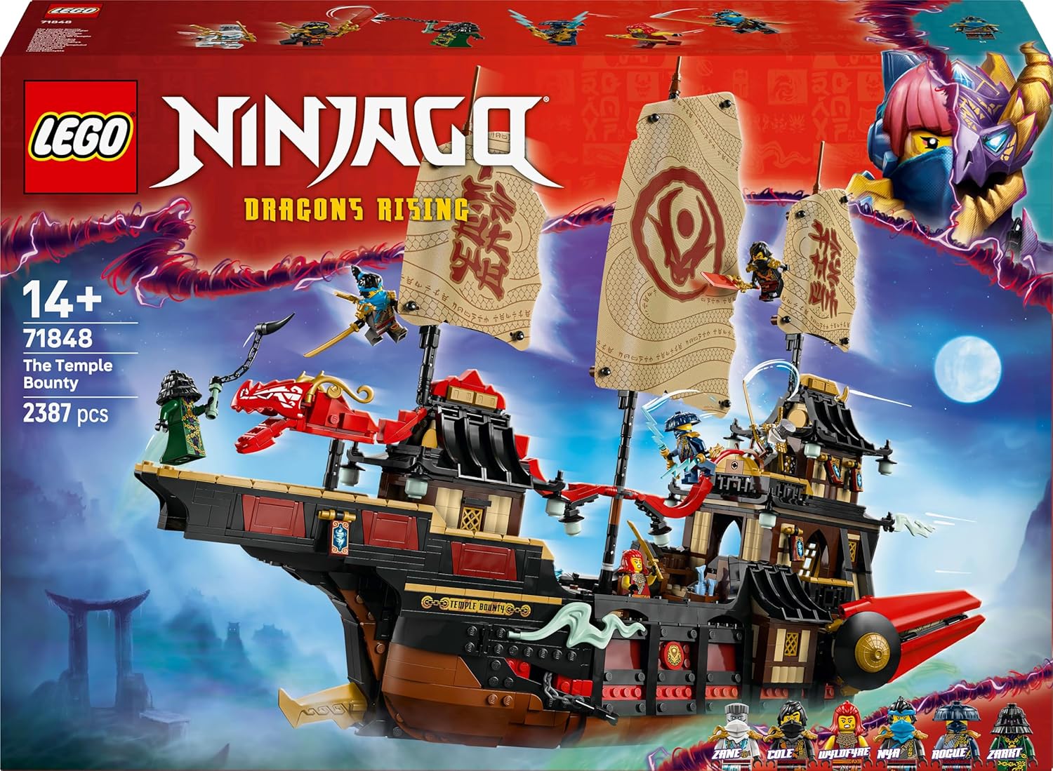 LEGO® NINJAGO® Der Tempel Flugsegler 71848 Werbung