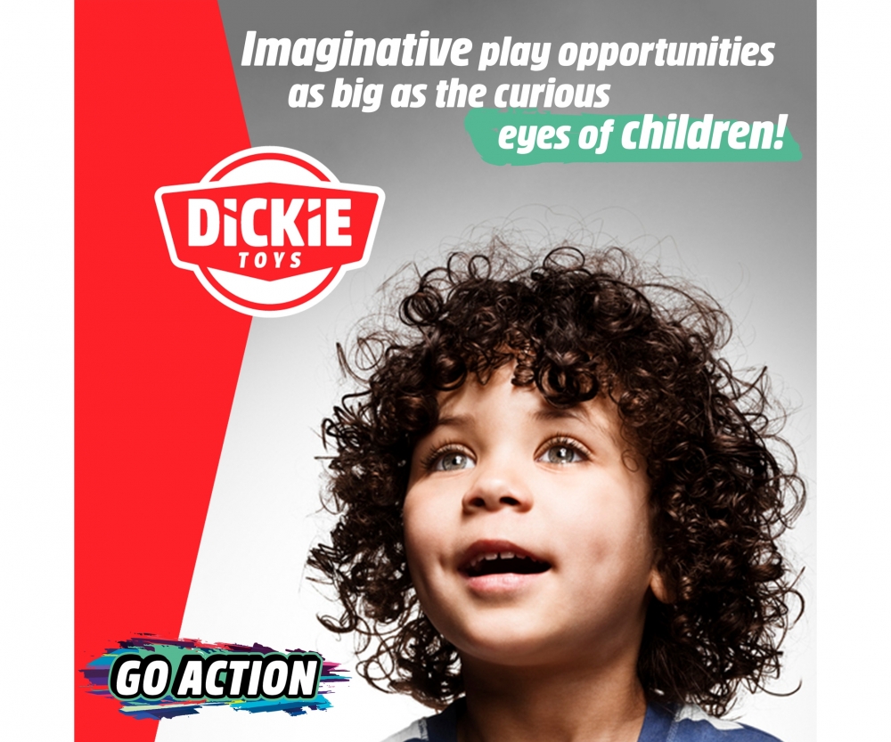 Dickie Toys Parkgarage 10005190 Werbung, Plakat, Person, Gesicht, Portrait