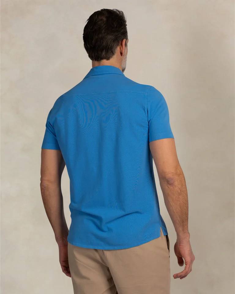 NZA 26CN590SSB/XL Hemd - Kurzarm / Marineblau - XL