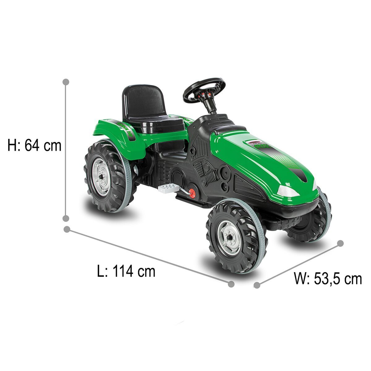JAMARA Trettraktor Big Wheel grün ab 3 Jahren JAMARA Trettraktor Big Wheel grün ab 3 Jahren